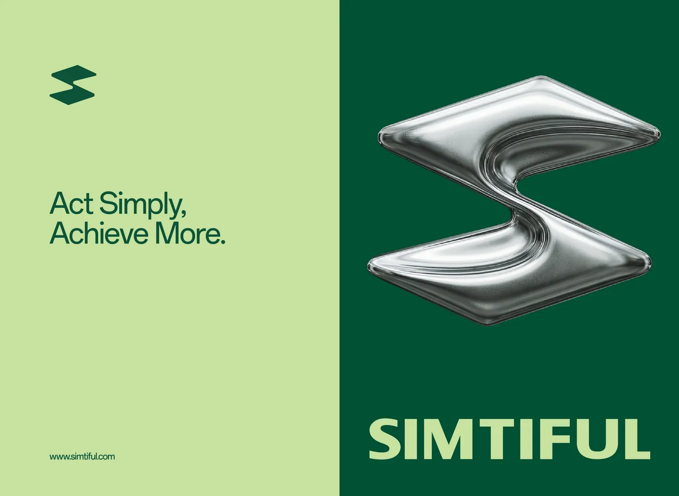 SIMTIFUL brand identity — Act Simply, Achieve More.